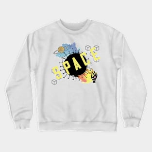 Space travel - collage Crewneck Sweatshirt